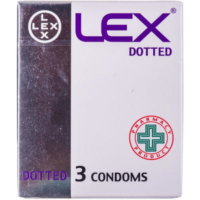 Презервативы LEX (Лекс) Dotted с точками 3 шт