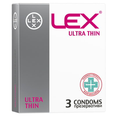 Презервативы LEX (Лекс) Ultra thin Ультра тонкие 3 шт