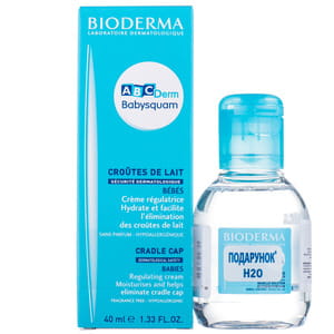 Набор BIODERMA (Биодерма) АВСDerm Бебисквам крем детский 40 мл + Н2О вода очищающая 100 мл