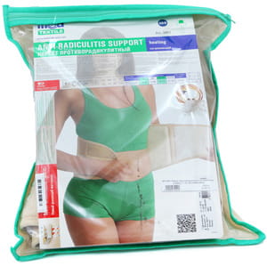 Корсет (бандаж) протирадикулітний зігріваючий Медтекстиль 3051 розмір XS/S