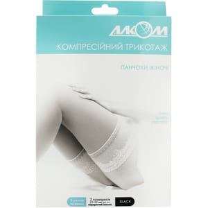 Моночулок женский левый Торговый Дом Алком модель 6022 класс компрессии 2 с открытым мыском цвет черный размер 3