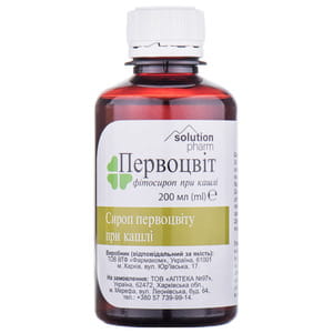 Первоцвіт сироп при кашлі фл. 200мл Solution pharm