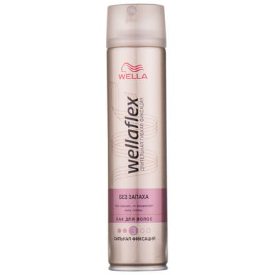 Лак для волос WELLAFLEX (Веллафлекс) Сильная фиксация без запаха 250 мл
