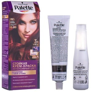 Крем-краска для волос PALETTE (Палет) цвет RI5 (6-88) Огненно-красный