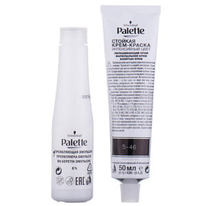 Крем-краска для волос PALETTE (Палет) цвет 5-46 Глянцевый каштановый