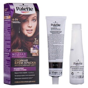 Крем-краска для волос PALETTE (Палет) цвет 6-79 Каштановый терракотовый