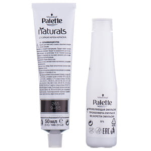 Крем-краска для волос PALETTE (Палет) Naturals цвет 265 (9-65) Дымчатый блондин