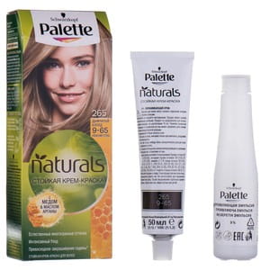 Крем-краска для волос PALETTE (Палет) Naturals цвет 265 (9-65) Дымчатый блондин