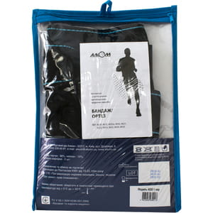 Бандаж (ортез) на коленный сустав Торговый Дом Алком модель 4033 с полицентричными шарнирами универсальный цвет черный размер 1