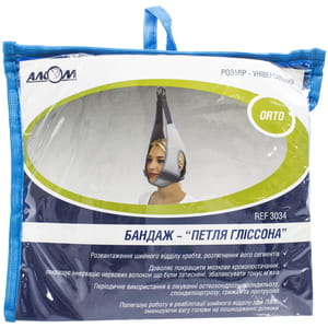 Бандаж для шийного відділу хребта Торговий Дім Алком модель 3034 Петля Гліссона розмір універсальний