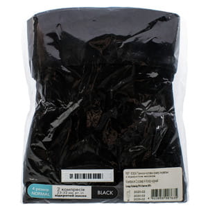 Панчохи чоловічі компресійні Торговий Дім Алком артикул 6092 клас компресії 2 з відкритим миском колір чорні розмір 4