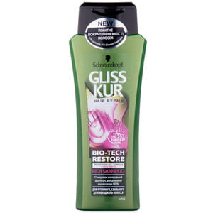 Шампунь для чувствительных, склонных к повреждению волос GLISS KUR (Глисс кур) Bio-Tech Restore 250 мл