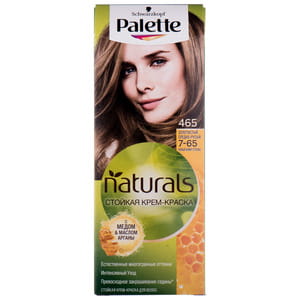 Крем-краска для волос PALETTE (Палет) Naturals цвет 465 (7-65) Золотистый средне-русый