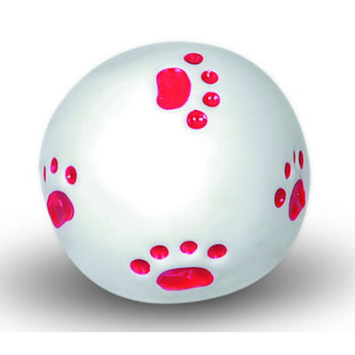 Игрушка для собак TOPSI (Топси) Мяч с отпечатками лап винил 10 см