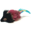 Игрушка для котов TOPSI (Топси) Мышка меховая с перьями 9 см 1 шт