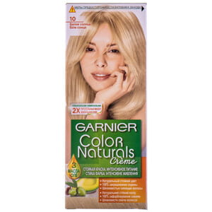 Крем-краска для волос GARNIER (Гарньер) Color Naturals интенсивное питание стойкая тон 10 Белое солнце