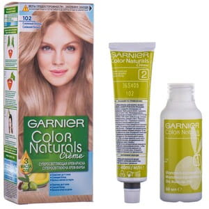 Крем-краска для волос GARNIER (Гарньер) Color Naturals интенсивное питание стойкая тон 102 Снежный блонд