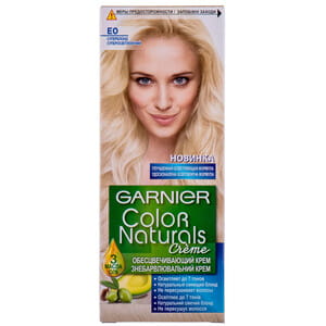 Крем-краска для волос GARNIER (Гарньер) Color Naturals интенсивное питание стойкая тон Е0 Суперосветление