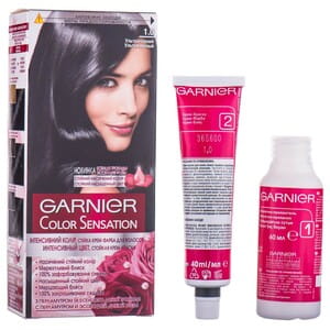 Крем-краска для волос GARNIER (Гарньер) Color Sensation (Колор сенсейшн) оттенок 1.0 Ультрачерный