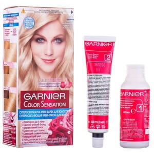 Крем-краска для волос GARNIER (Гарньер) Color Sensation (Колор сенсейшн) оттенок 111 Серебряный ультраблонд