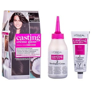 Крем-краска для волос L’OREAL PARIS (Лореаль) Casting Creme Gloss без аммиака оттенок 200 Черный кофе