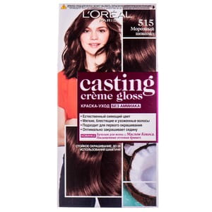 Крем-краска для волос L’OREAL PARIS (Лореаль) Casting Creme Gloss без аммиака оттенок 515 Морозный шоколад