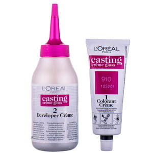 Крем-краска для волос L’OREAL PARIS (Лореаль) Casting Creme Gloss без аммиака оттенок 910 Очень светло-русый пепельный