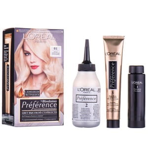 Краска для волос L’OREAL PARIS (Лореаль) Recital Preference оттенок 01 Светло-светло-русый натуральный