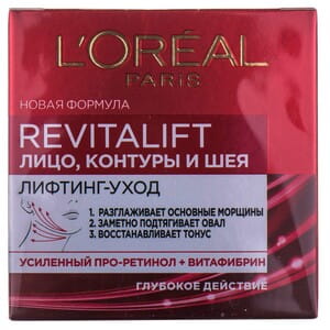 Крем для лица и шеи L’OREAL PARIS (Лореаль) Revitalift лифтинг-уход 50 мл