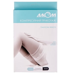 Моночулок женский левый Торговый Дом Алком модель 6022 класс компрессии 2 с открытым мыском цвет черный размер 2