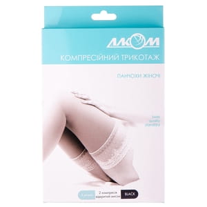 Моночулок женский левый Торговый Дом Алком модель 6022 класс компрессии 2 с открытым мыском цвет черный размер 4