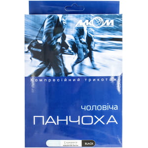 Моночулок чоловічий правий Торговий Дім Алком модель 6072 клас компресії 2 з відкритим миском колір чорний розмір 3 1 шт