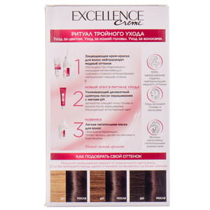 Крем-краска для волос L’OREAL PARIS (Лореаль) Excellence Creme стойкая оттенок 3.00
