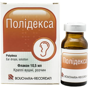 Полідекса крап. вушн. р-н фл. 10,5мл