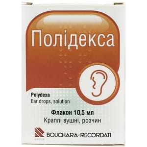 Полідекса крап. вушн. р-н фл. 10,5мл
