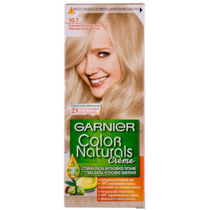 Крем-краска для волос GARNIER (Гарньер) Color Naturals интенсивное питание стойкая тон 10.1 Перламутровый блонд