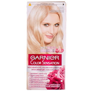 Крем-краска для волос GARNIER (Гарньер) Color Sensation интенсивный цвет стойкая тон 10.21