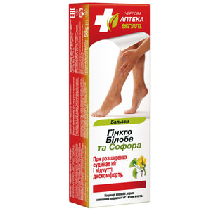 Бальзам для тела БИОКОН Дежурная Аптека Гинкго билоба и Софора 50 г