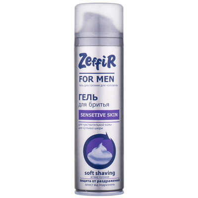 Гель для бритья ZEFFIR (Зефир) Sensitive skin (Сенситив скин) 200 мл
