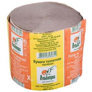 Бумага туалетная АЛЬБАТРОС из макулатуры арт 624 1 шт