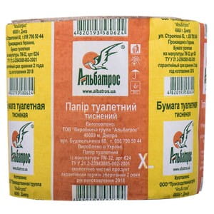 Бумага туалетная АЛЬБАТРОС из макулатуры арт 624 1 шт