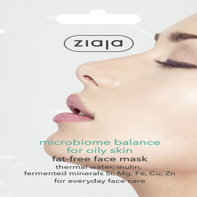 Маска для обличчя ZIAJA (Зая) для жирної шкіри знежирена Мікробіомний баланс 7 мл