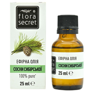Олія FLORA SECRET (Флора Сікрет) Сосни сибірської ефірна 25 мл