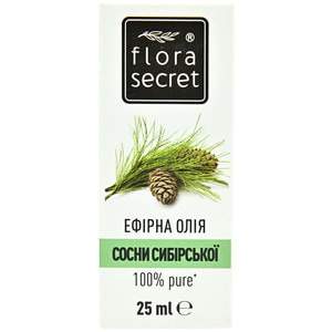 Олія FLORA SECRET (Флора Сікрет) Сосни сибірської ефірна 25 мл