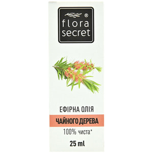 Масло FLORA SECRET (Флора Сикрет) Чайного дерева эфирное 25 мл