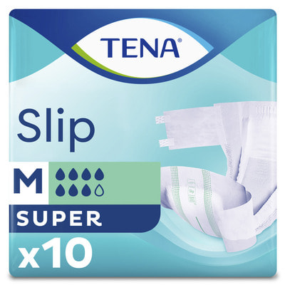 Подгузники для взрослых TENA (Тена) Slip Super Medium (Слип Супер Медиум) размер 2 10 шт NEW