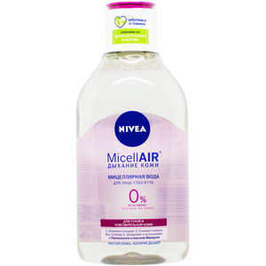 Вода мицеллярная NIVEA (Нивея) MicellAIR Дыхание кожи для сухой и чувствительной кожи 400 мл