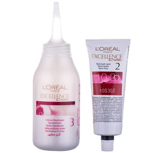 Крем-краска для волос L’OREAL PARIS (Лореаль) Excellence Creme стойкая оттенок 10.21 Светло-светло-русый перламутровый осветляющий