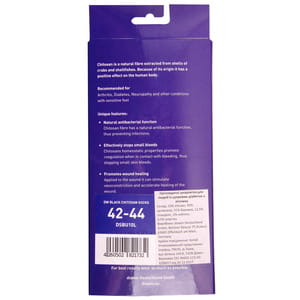 Носки ортопедические (диабетические) DIAWIN (Диавин) Chitosan с хитозана для людей с диабетом размер L (42-44) цвет черный 1 пара