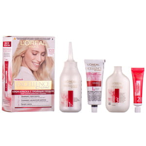 Крем-краска для волос L’OREAL PARIS (Лореаль) Excellence Creme стойкая оттенок 10.13 Легендарный блонд